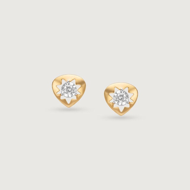 Radiant Solar Diamond Stud Earrings 4