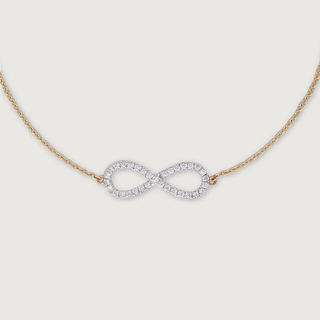 Infinity Elegance Diamond & Gold Bracelet 4