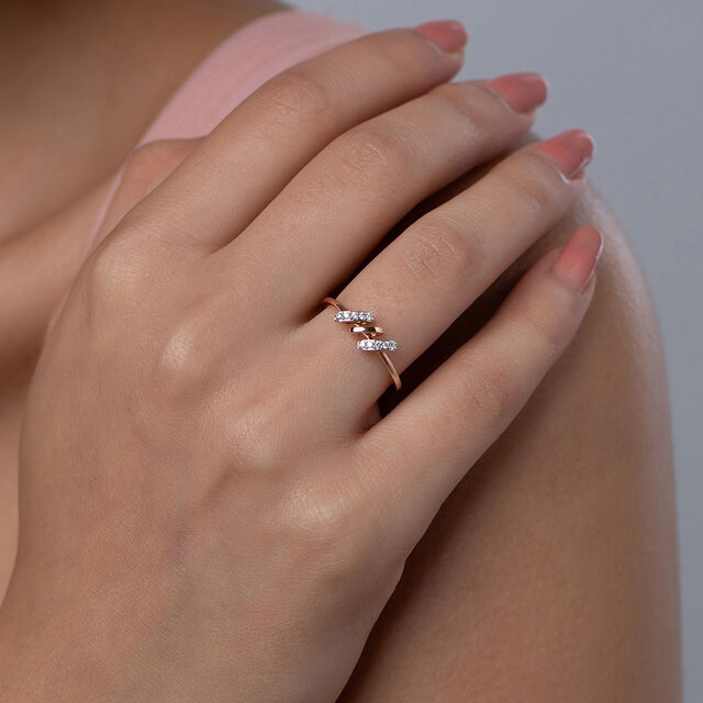 Modern Duo Gold & Diamond Ring 2