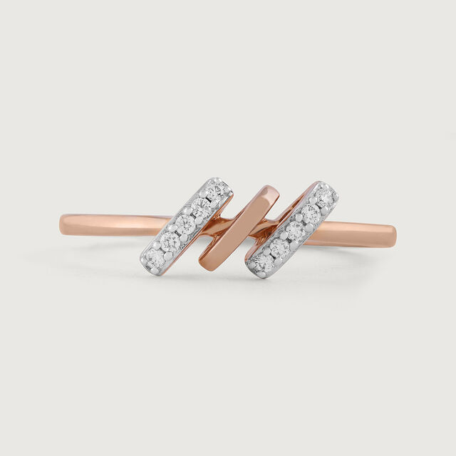 Modern Duo Gold & Diamond Ring 4