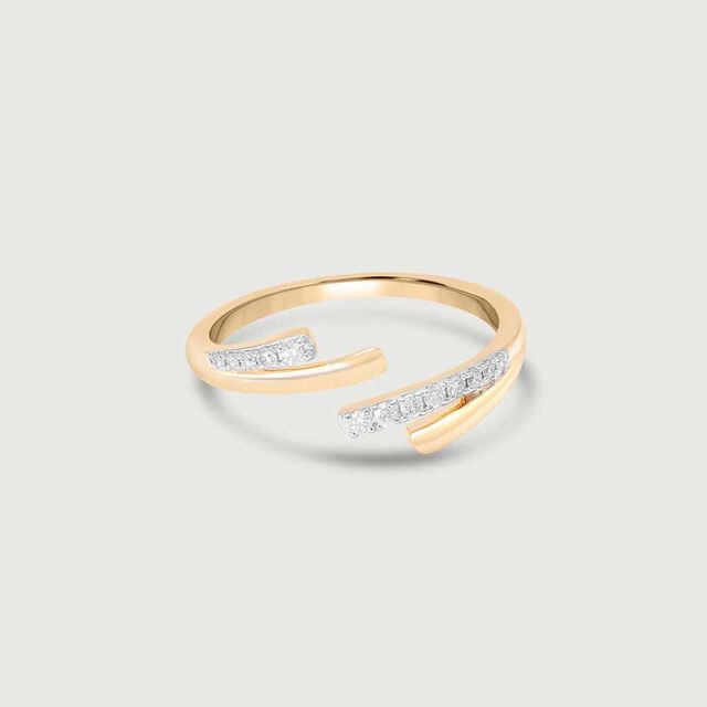 Sleek Split Diamond Ring 3