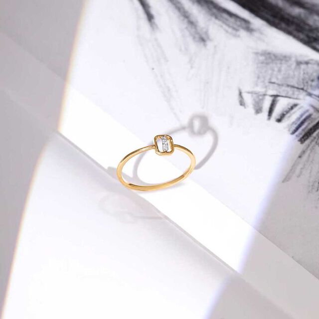 Radiant Frame Diamond Ring 