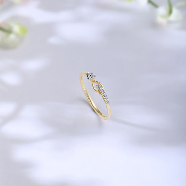 Hearty Wink Diamond Ring 