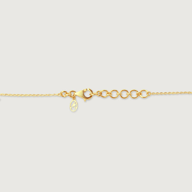 Curvy Spark Drop Diamond Necklace 5
