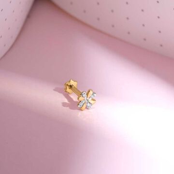 Sweet Bloom Diamond Nose Pin