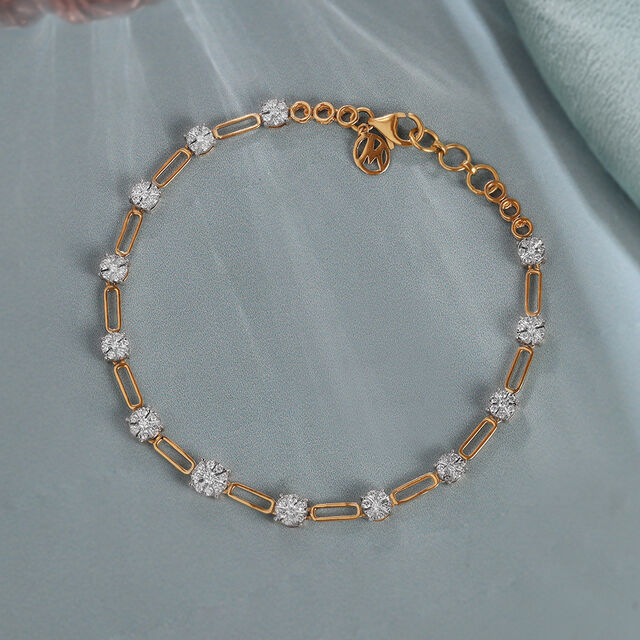 Sparkling Connection Gold & Diamond Bracelet 