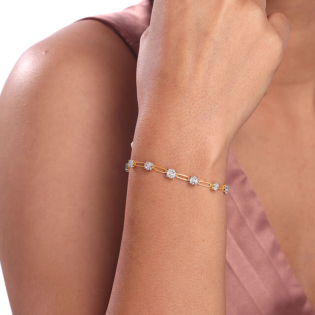 Sparkling Connection Gold & Diamond Bracelet 2