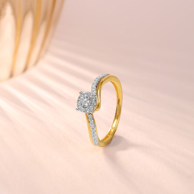 Forever Linked Gold & Diamond Finger Ring 