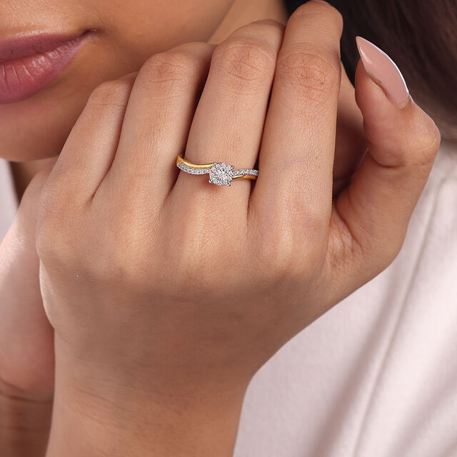 Forever Linked Gold & Diamond Finger Ring 2