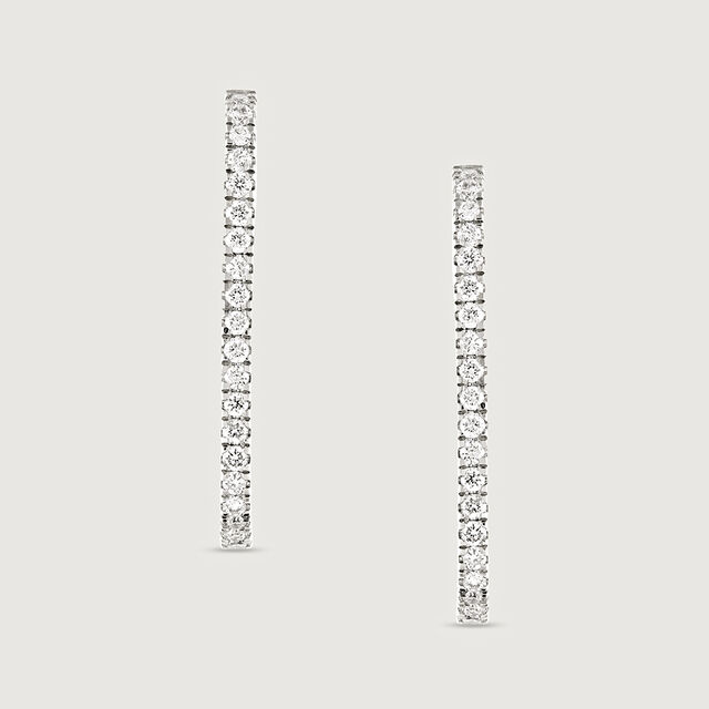Minimalist Glow Gold & Diamond Hoop Earrings 4