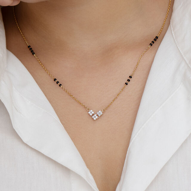 Starlight Symmetry 18Kt Gold and Diamond Mangalsutra 2