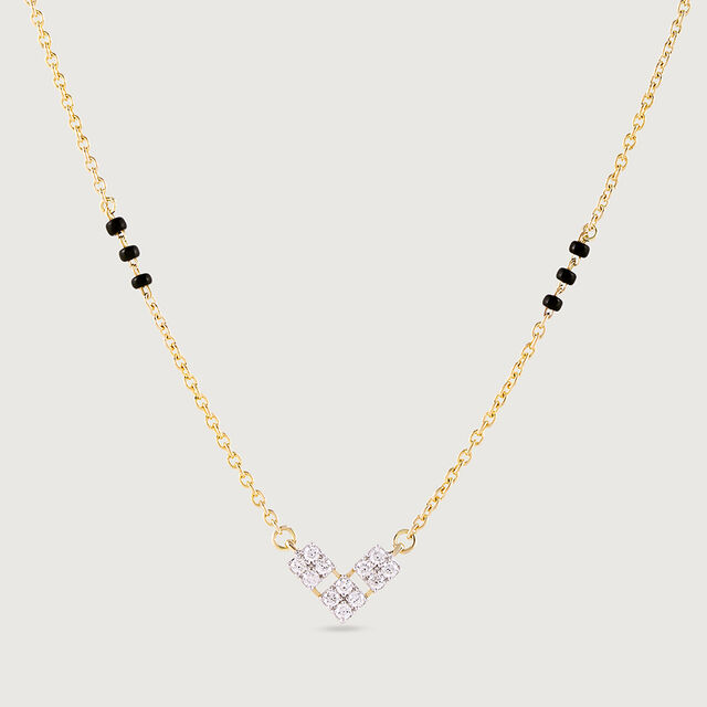 Starlight Symmetry 18Kt Gold and Diamond Mangalsutra 4