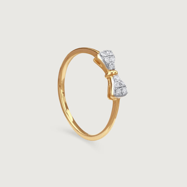 Cutie Bow Spark Diamond Ring 4