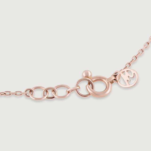 Double Circle Gold & Diamond Necklace 5