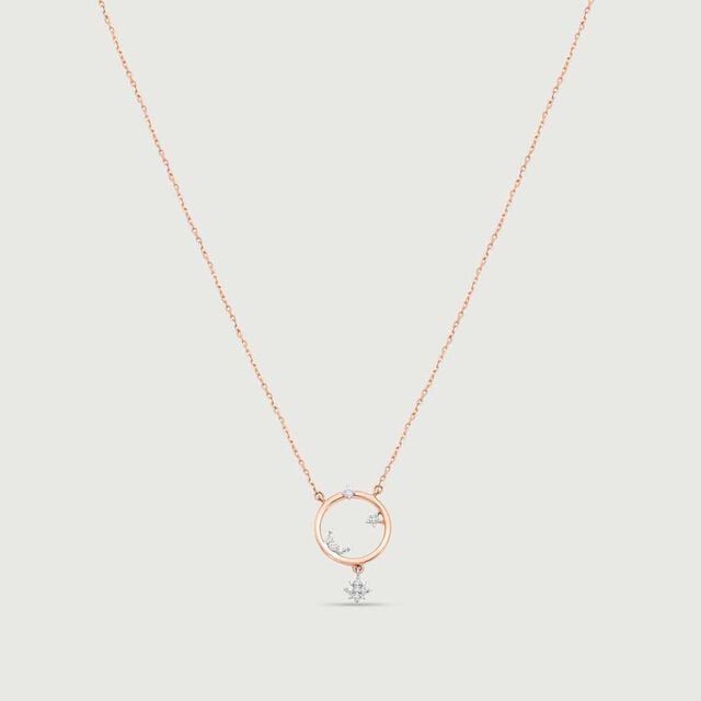 Starry Whirl Diamond Necklace 4