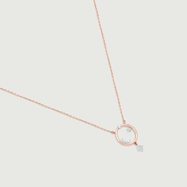 Starry Whirl Diamond Necklace 5