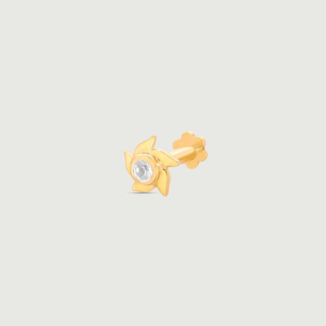 Twirl Spark Topaz Nose Pin 5