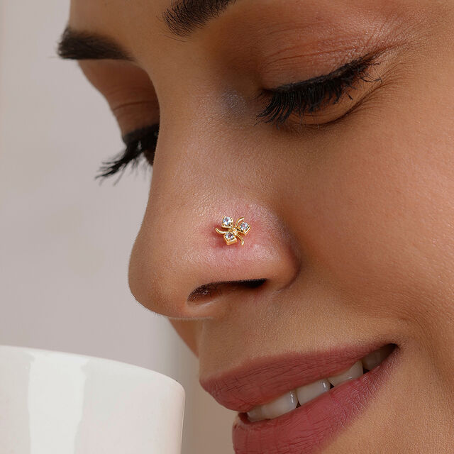 Chic Spin Topaz Nose Pin 2