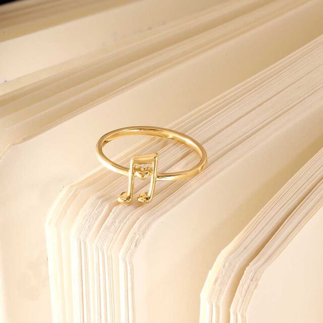 Harmonic Beat Gold Ring 
