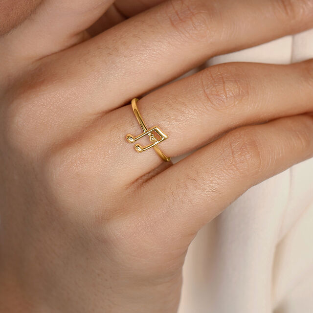 Harmonic Beat Gold Ring 2