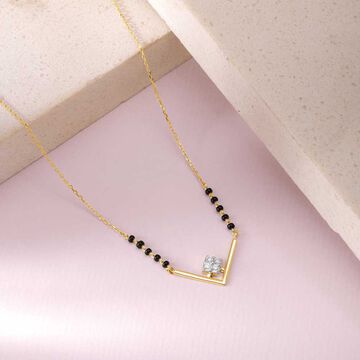 Elegant Edge Diamond Necklace