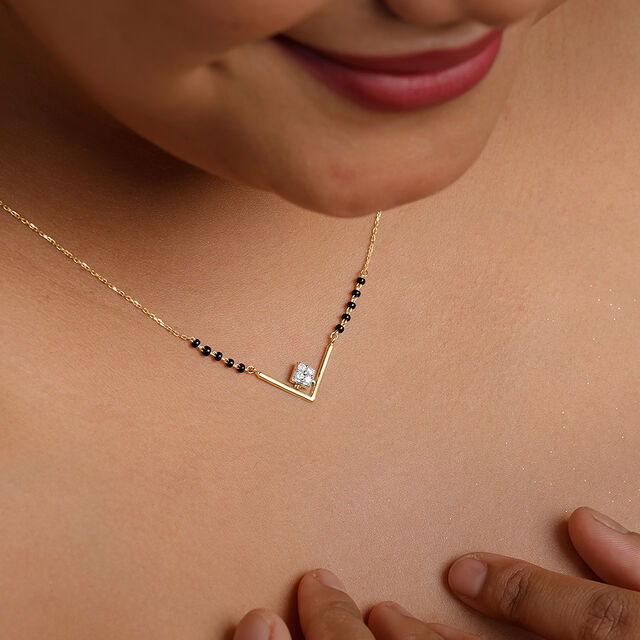 Elegant Edge Diamond Necklace 2