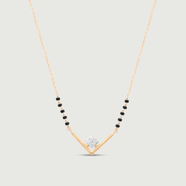 Elegant Edge Diamond Necklace 4