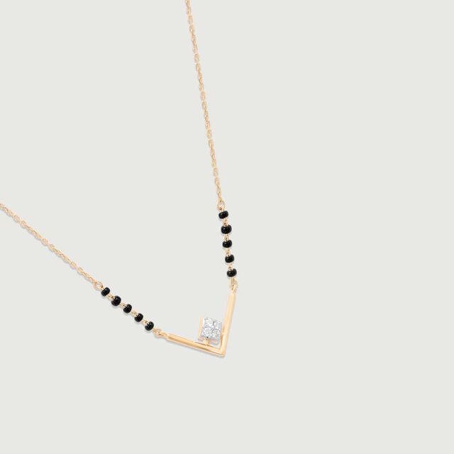Elegant Edge Diamond Necklace 5