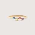 Blush Radiance Tourmaline & Gold Finger Ring 2