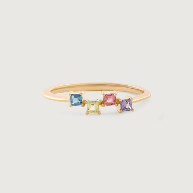 Blush Radiance Tourmaline & Gold Finger Ring 2