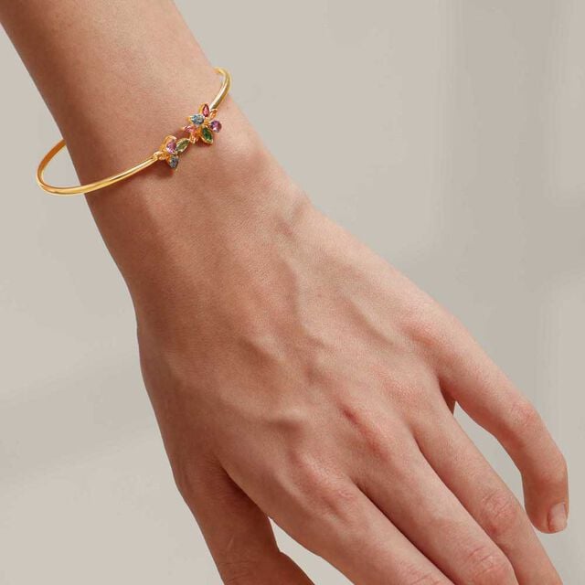 Bubbly Bloom Gemstone Bangle 2
