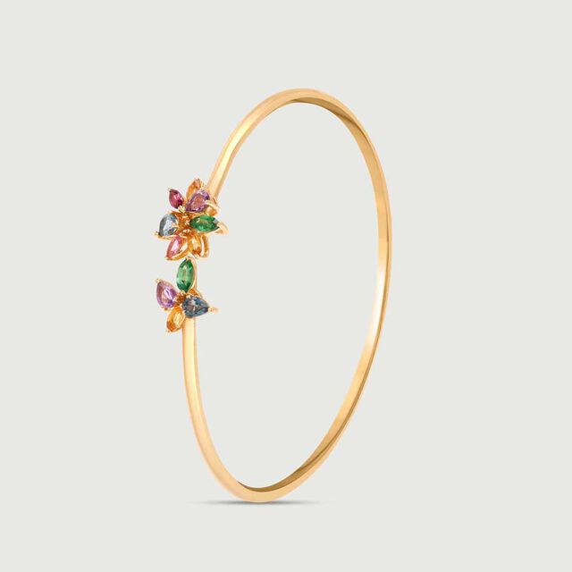 Bubbly Bloom Gemstone Bangle 4