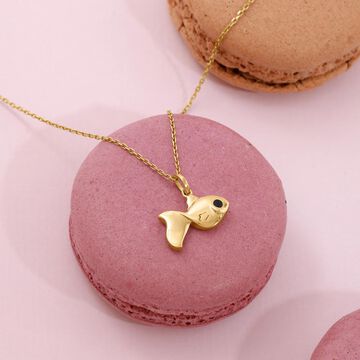 Friendly Fish Gold Pendant