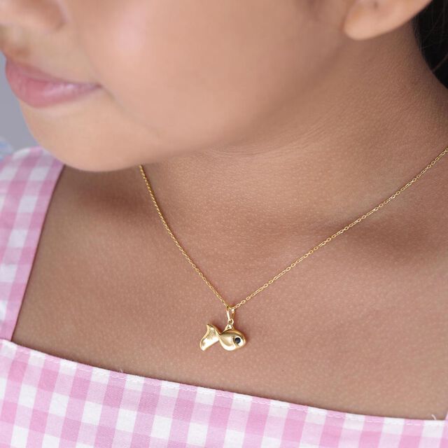 Friendly Fish Gold Pendant 2