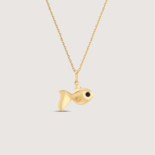 Friendly Fish Gold Pendant 4