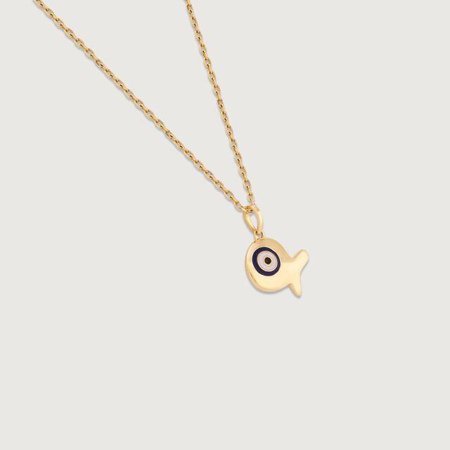 Happy Fish Gold Pendant 5