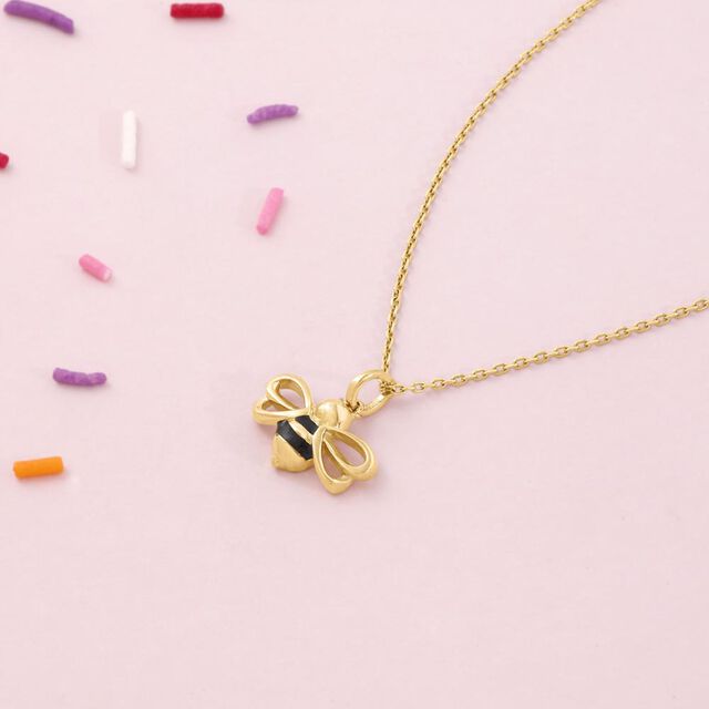 Little Bee Gold Pendant 