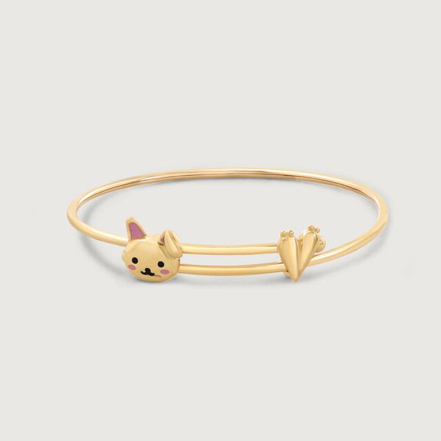 Cuddle Bear Gold Bangle 4