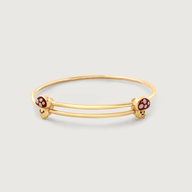 Flutter Ladybugs Gold Bangle 4