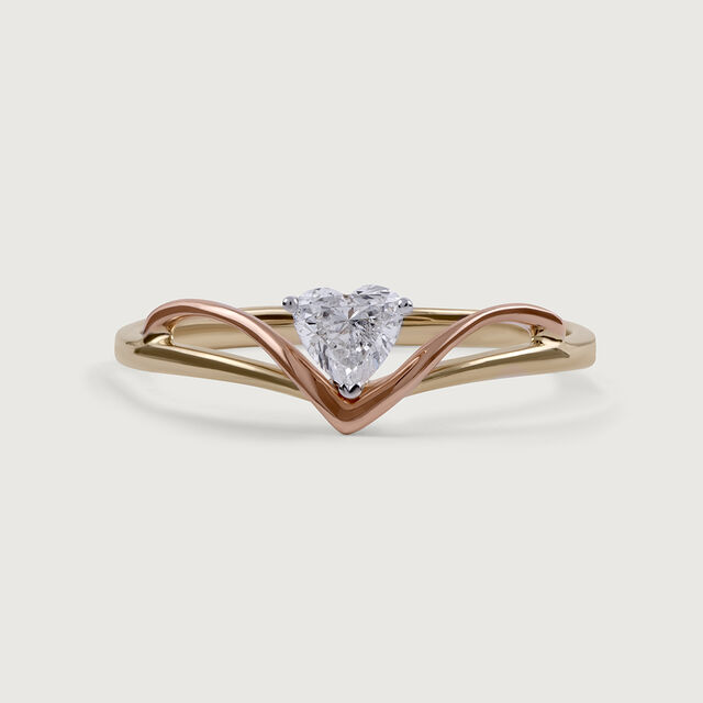Enchanted Heart 14 kt Gold & Diamond Ring 4