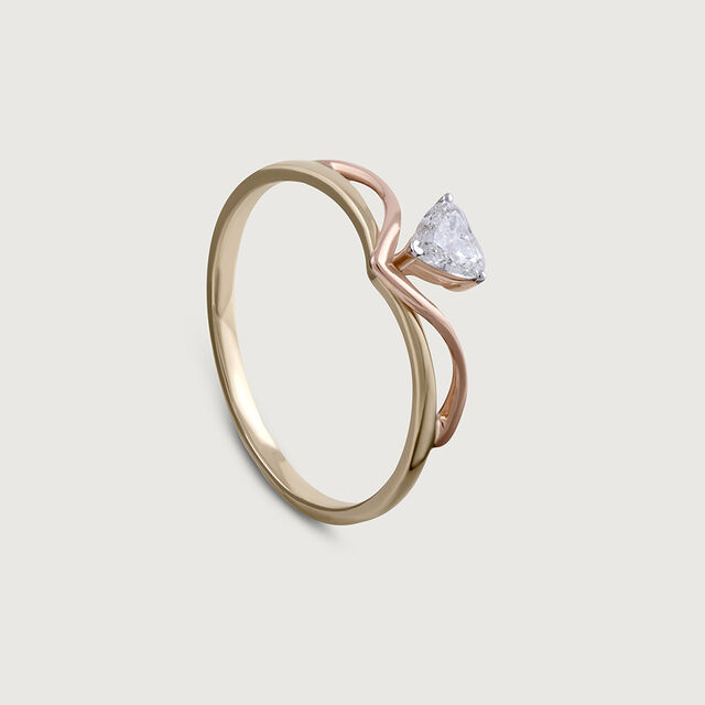 Enchanted Heart 14 kt Gold & Diamond Ring 5