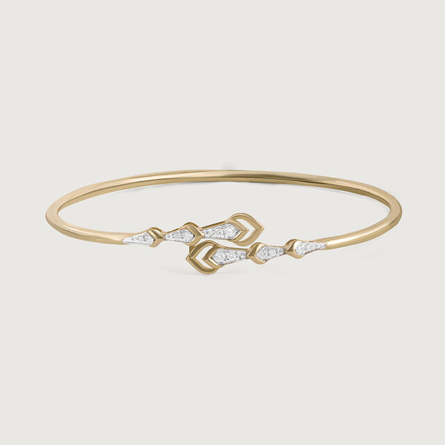 Glimmer Grove Gold and Diamond Bangle 2