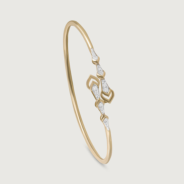 Glimmer Grove Gold and Diamond Bangle 4