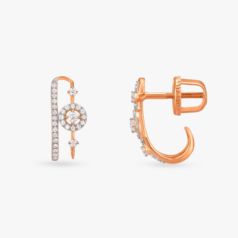 Galactic Diamond Stud Earrings
