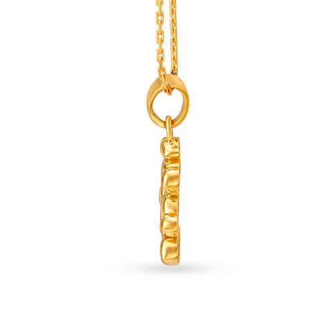 Classic Gold Pendant with Ganesha Design