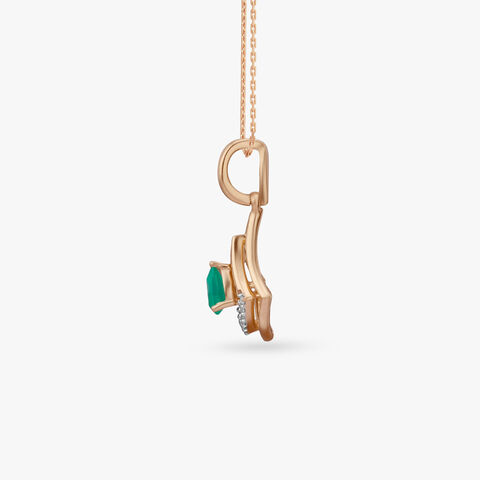 Arched Grace Diamond Pendant