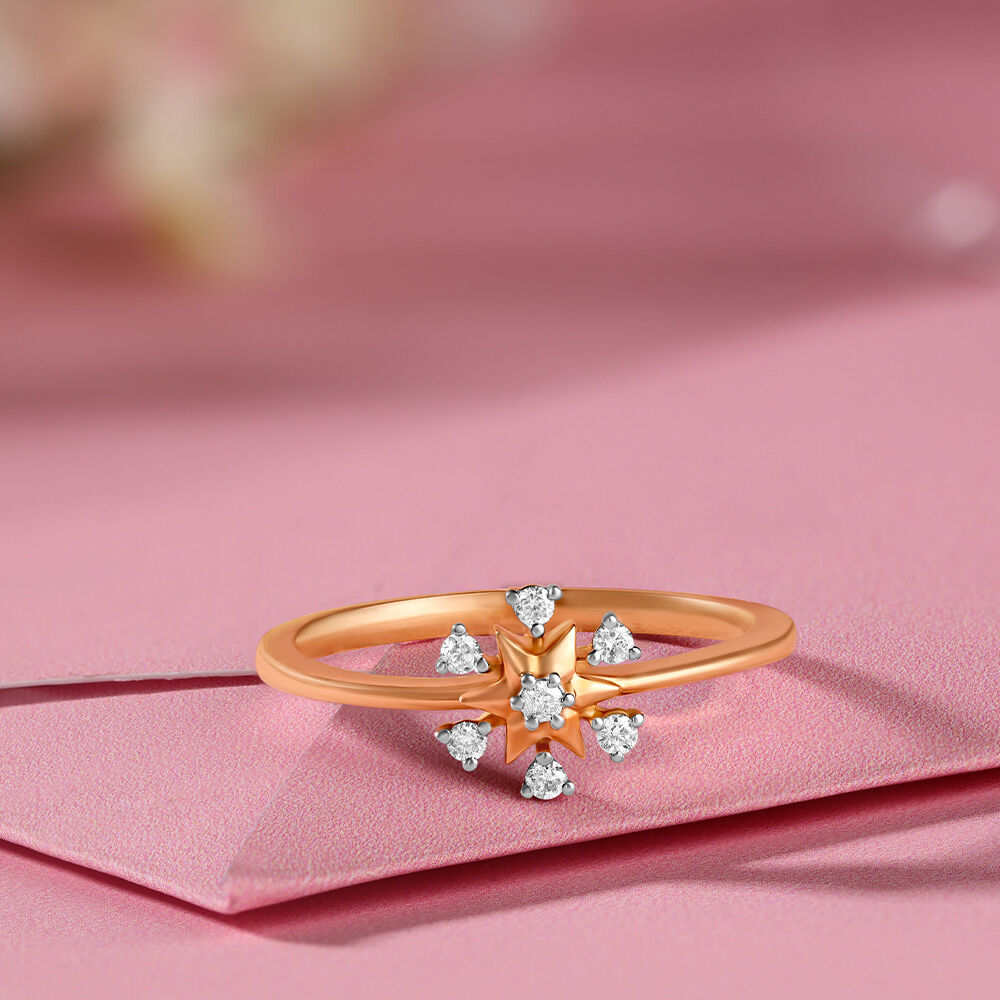 Peppered Dazzle Diamond Ring