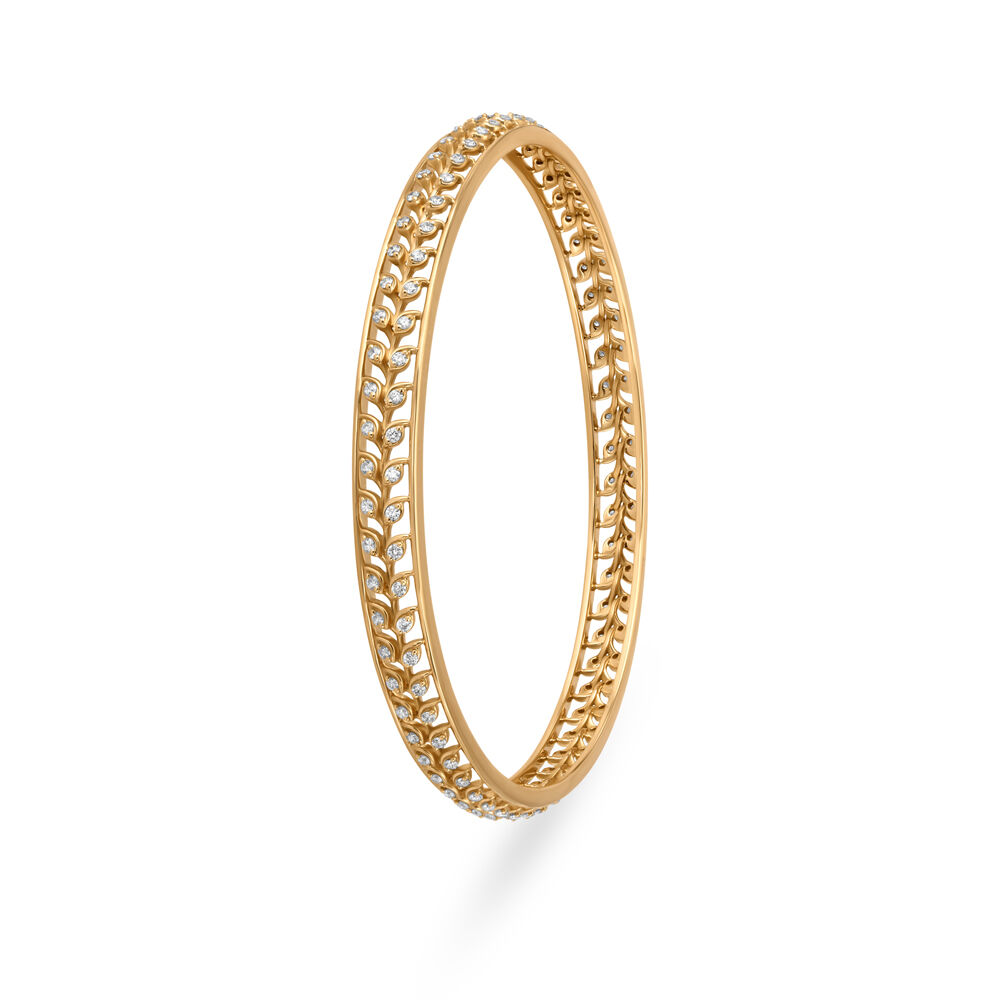 Single line diamond bangle tanishq store