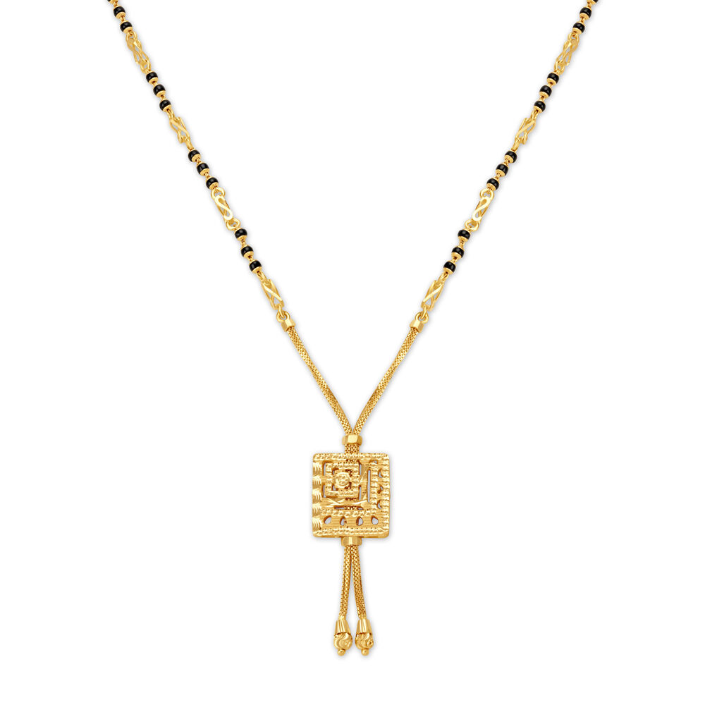 Geometric Motif Gold Mangalsutra