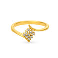 Seraphic 18 Karat Yellow Gold And Diamond Finger Ring,,hi-res image number null
